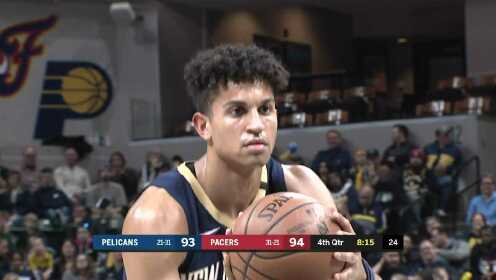 《NBA全场回放》【原声回放】鹈鹕vs步行者第4节 鲍尔高抛打板一锤定音