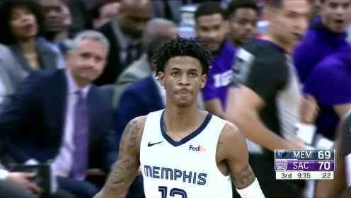 《NBA全场回放》【原声回放】灰熊vs国王第3节 别利察莫兰特对飙三分手感火热