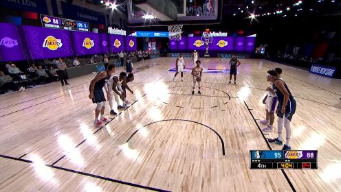 《NBA全场回放》NBA热身赛：独行侠vs湖人回放第4节 JR神经刀复出