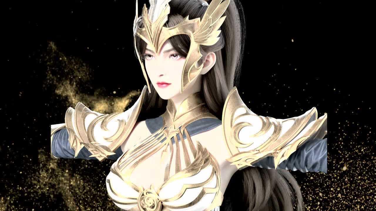 完美世界官方周边  完美世界动画:女战神设定,最终展示