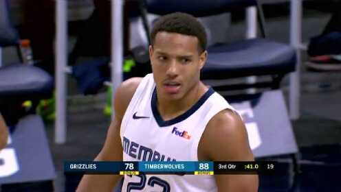 《NBA全场集锦》灰熊vs森林狼第3节中文解说回放