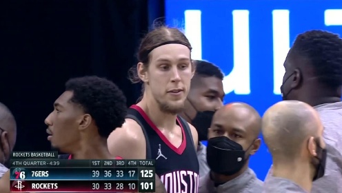 《NBA全场回放》费城vs火箭第4节英文原声回放