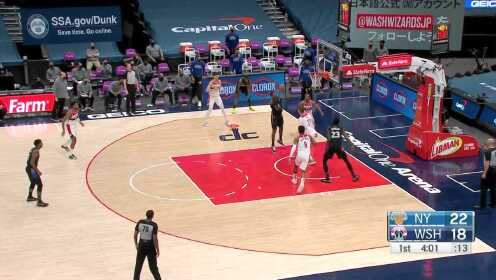 《NBA全场集锦》罗宾逊把奇才内线当自己家 连续暴扣真强横