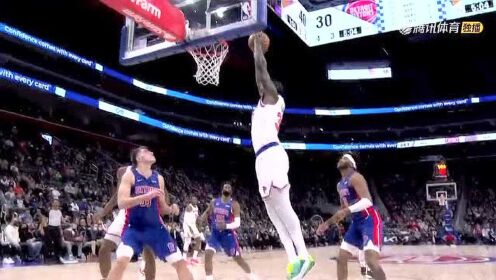 《NBA全场集锦》轻松拿下！沃克传到内线兰德尔轻松得分