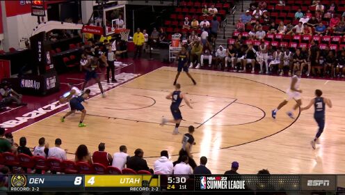 《NBA全场集锦》底角弹无虚发 帕默一记三分穿心简直冷血