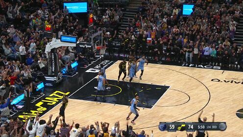 《NBA全场集锦》【纯享】灰熊vs爵士精华回放 爵士19记三分轻松取胜