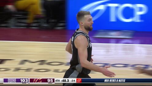 《NBA骑士》【原声】国王106-95骑士 勒韦尔22+6+6国王双杀骑士