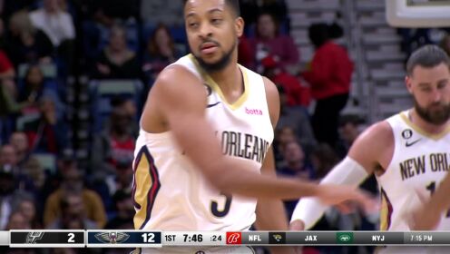 《NBA全场集锦》【原声】马刺117-126鹈鹕 CJ40+8+9带队终结四连败