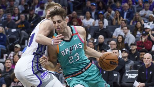 《NBA全场集锦》马刺vs国王五佳球 赫尔特超远三分一剑封喉科林斯硬刚防守