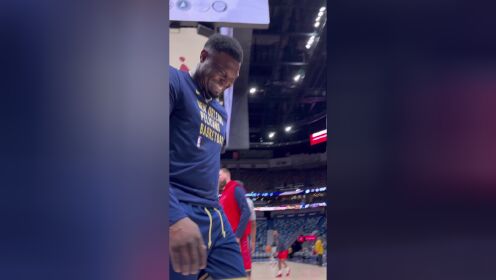《NBA全场集锦》胖虎赛前热身训练 这一手投篮状态不错