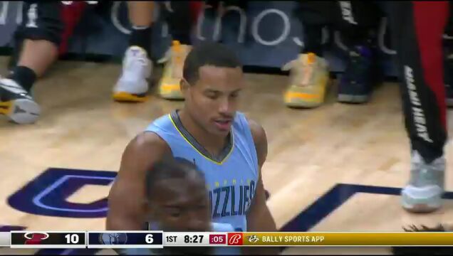 NBA常规赛：热火vs灰熊第1节英文原声回放