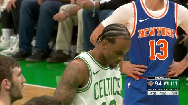 NBA季前赛：尼克斯vs凯尔特人第4节中文解说回放