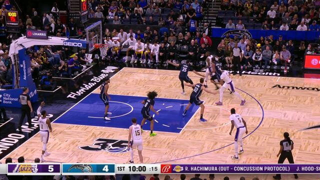 湖人vs魔术精华纯享 湖人三员主将空砍20+ 魔术大胜复仇湖人