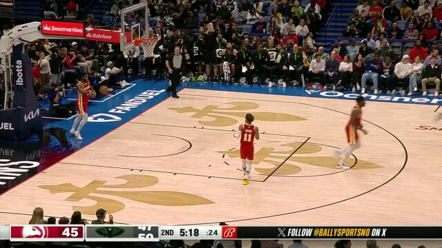 老鹰123-105鹈鹕 老鹰7人得分上双大胜鹈鹕