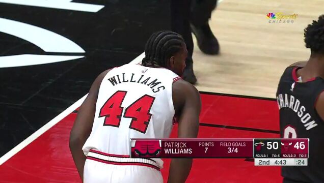 NBA常规赛：热火vs公牛第2节英文原声回放