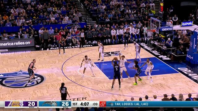 惩罚你的三高！班凯罗手感出色连续颜射湖人中锋