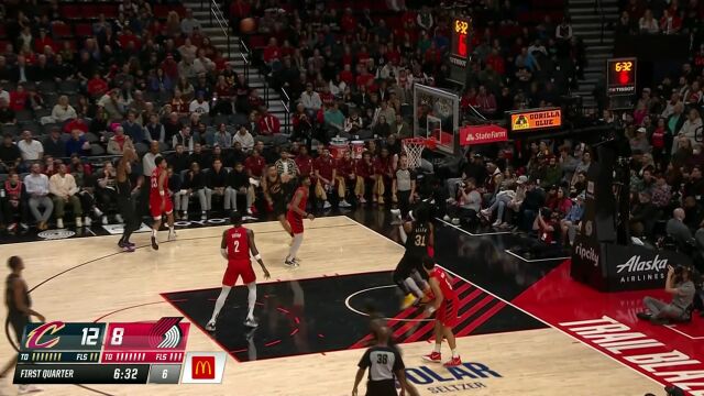 米切尔vs开拓者集锦 砍下全场最高34分率队客场取胜