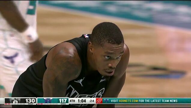 NBA常规赛：篮网vs黄蜂第4节原声解说回放