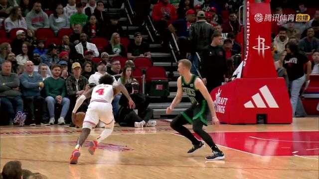 逆天折叠拉杆！杰伦-格林1v2滞空上篮