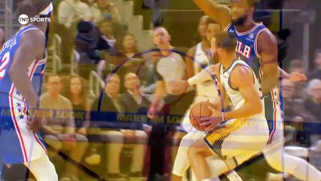 库里vs76人集锦 砍下37+8+7状态火热