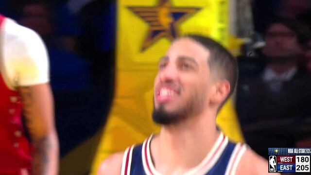 正赛：哈利伯顿两记三分要抢MVP？