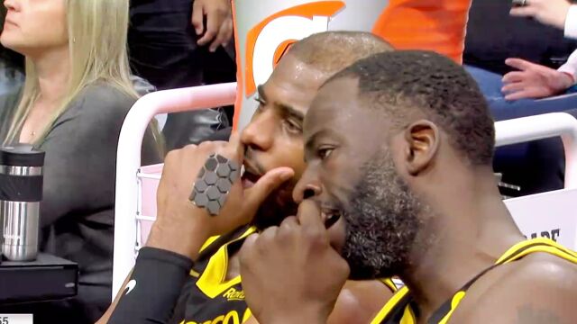 NBA变摔跤场！追梦和格威激情搂抱