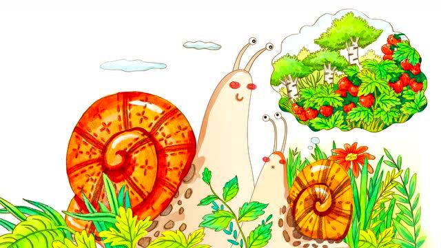 小蜗牛的一年四季图图片