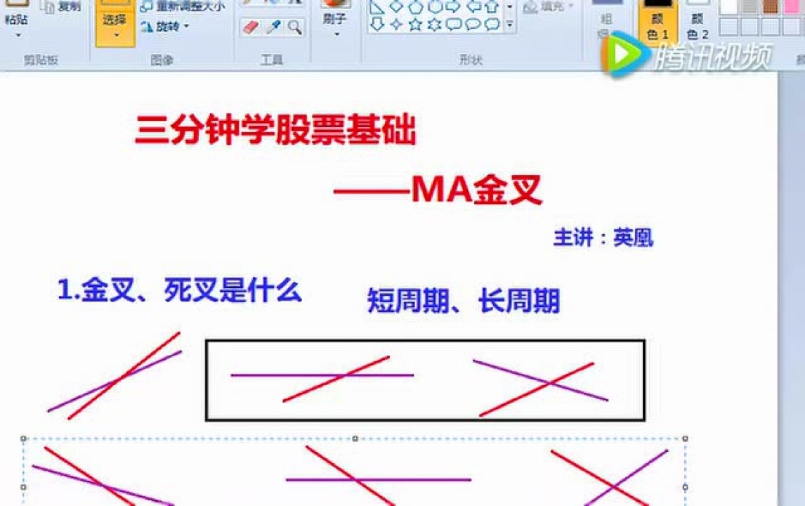 炒股股票基础学习MA均线真实金叉基础指标金叉另解_高清1080P在线观看平台_腾讯视频