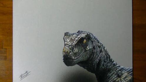 侏罗纪公园,教你画一头迅猛龙_腾讯视频