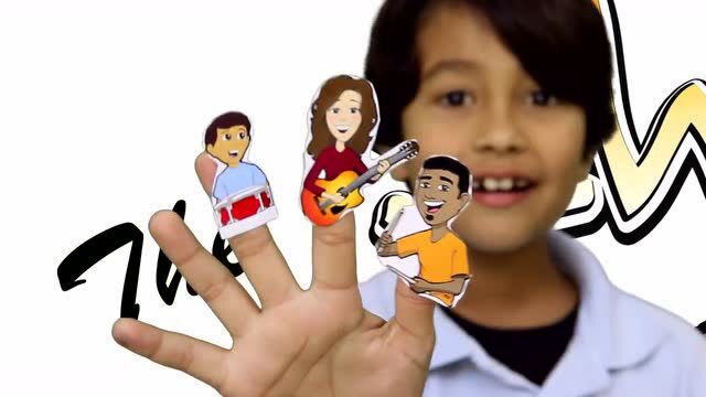 棒棒英语儿歌finger family真人版