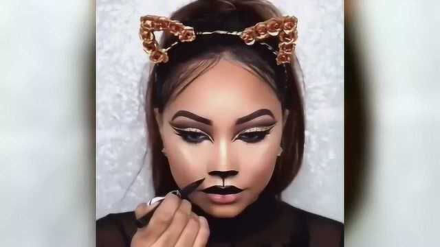 你见过猫女化妆后的效果吗,很赞!