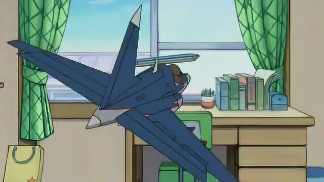 哆啦a梦:缩小版迷你飞机,好像很有趣的样子,好想体验一下