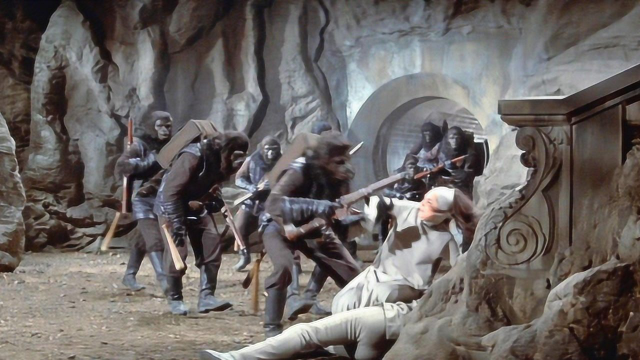 人猿大战变种人 5分钟看完科幻经典人猿星球第2部《失陷猩球》