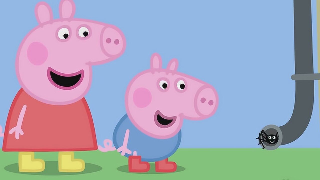 小猪佩奇寻找瘦腿先生 粉红小猪妹哄胆小的乔治睡觉