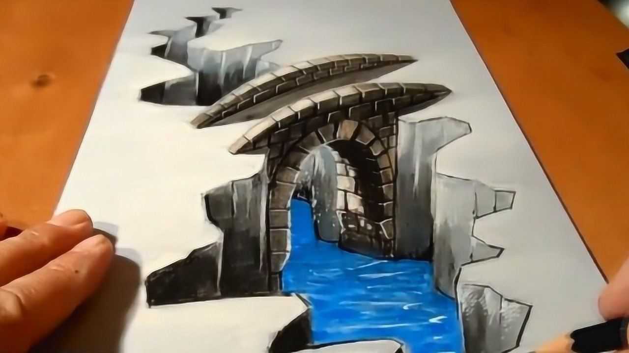 3D立体画教学,简单好学,让自己的孩子有一个不一样的童年!_高清1080P在线观看平台_腾讯视频