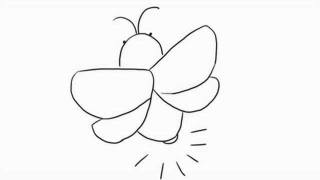 萤火虫幼儿亲子简笔画宝宝轻松学画画