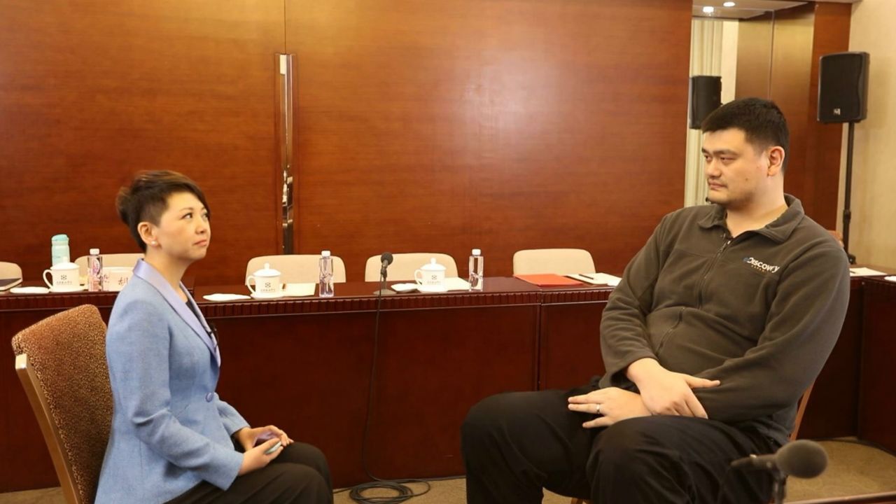 cgtn田薇专访全国政协委员姚明