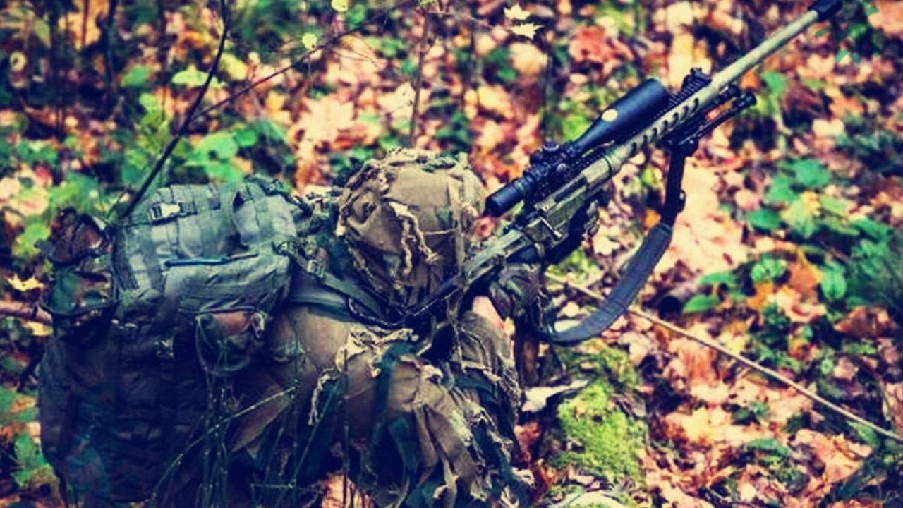 狙击手伪装有多好十米之内见不到人最后一张能看出来就服你