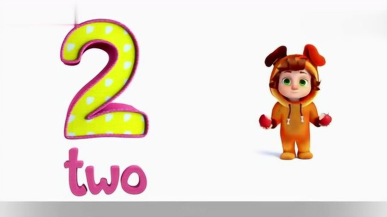 早教益智动画教你123英文数字儿歌简单易学哦