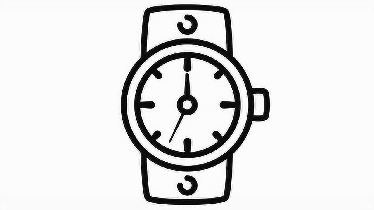 儿童简笔画动画手表