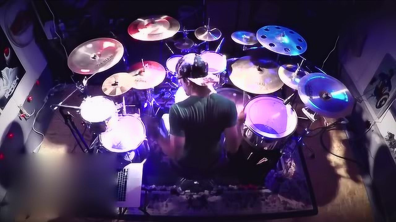 音乐:达人架子鼓演奏《victory》_腾讯视频