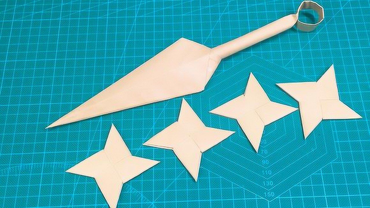 折纸达人自制火影忍者武器你知道这些叫什么吗