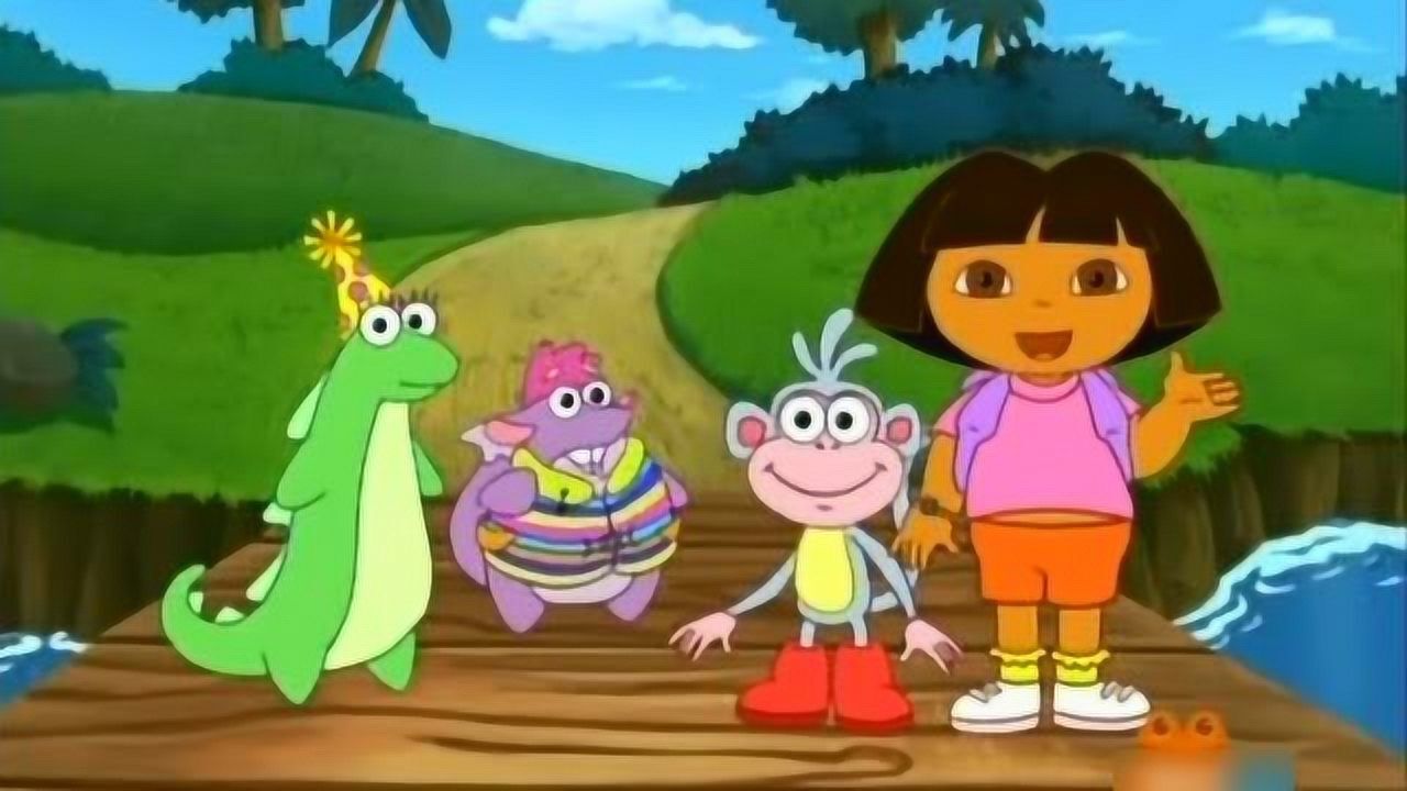 爱探险的朵拉捣蛋鬼过生日学习英文_腾讯视频