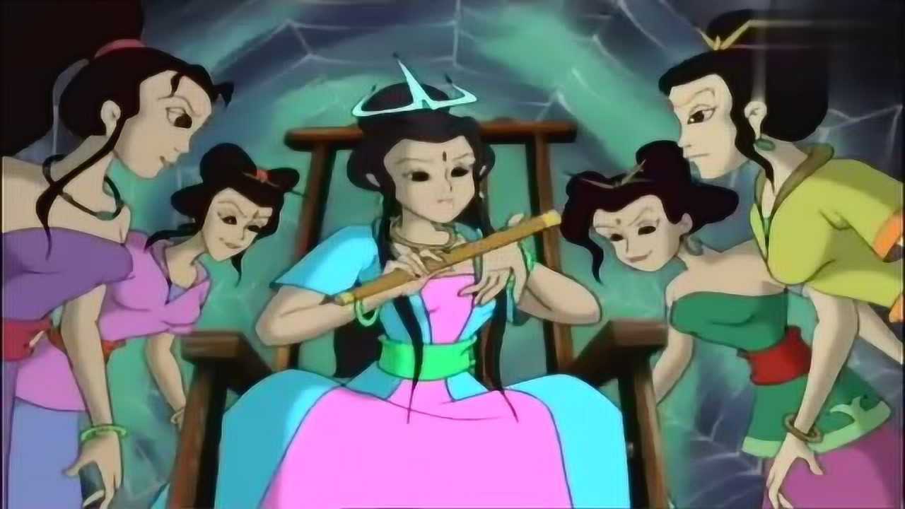 少儿动漫片《西游记》:火烧盘丝洞