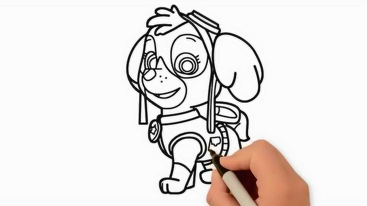 亲子简笔画:汪汪队天天画画