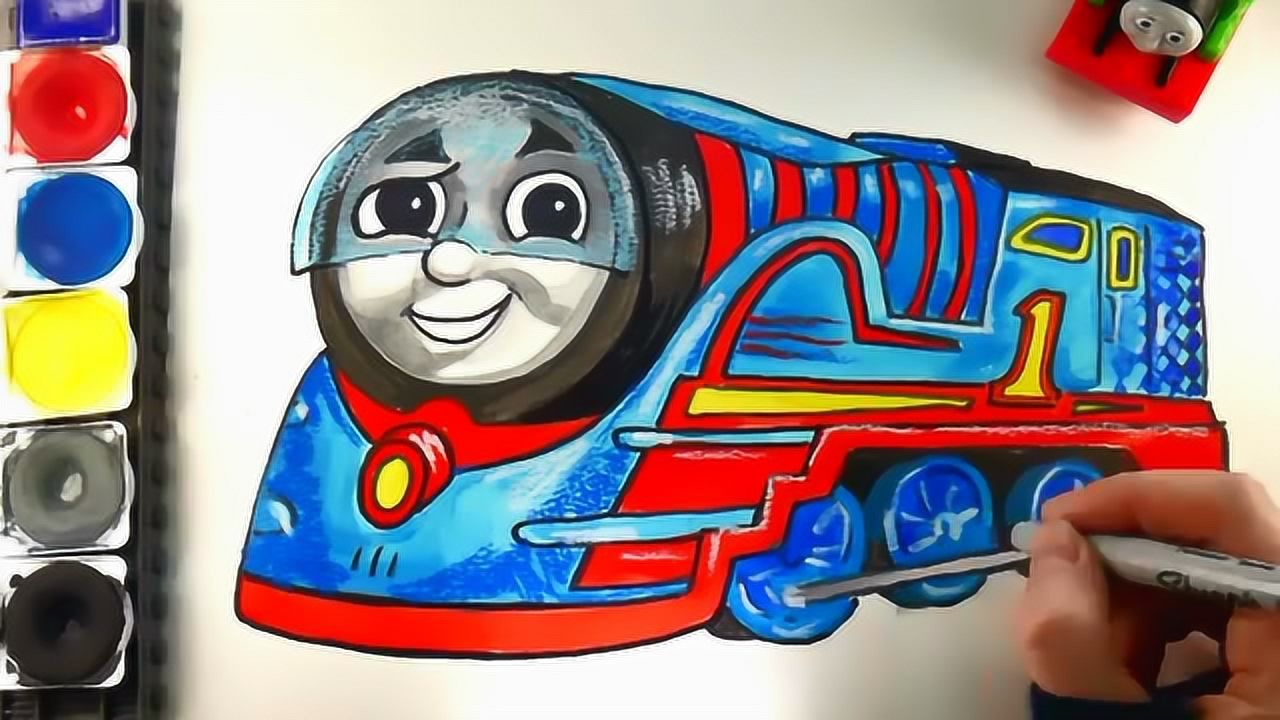 儿童简笔画:托马斯小火车