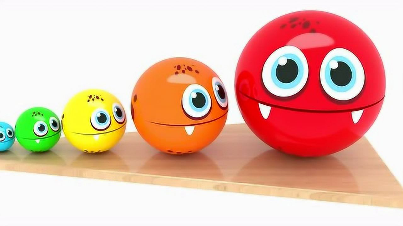 可爱小球比大小,进来看看什么颜色的球最小?