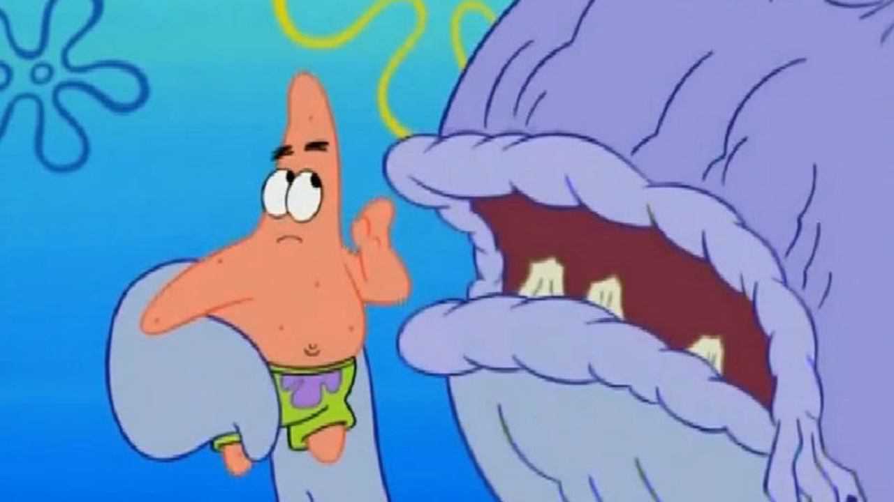 派大星追过来和藤壶怪交流一番藤壶怪的好朋友