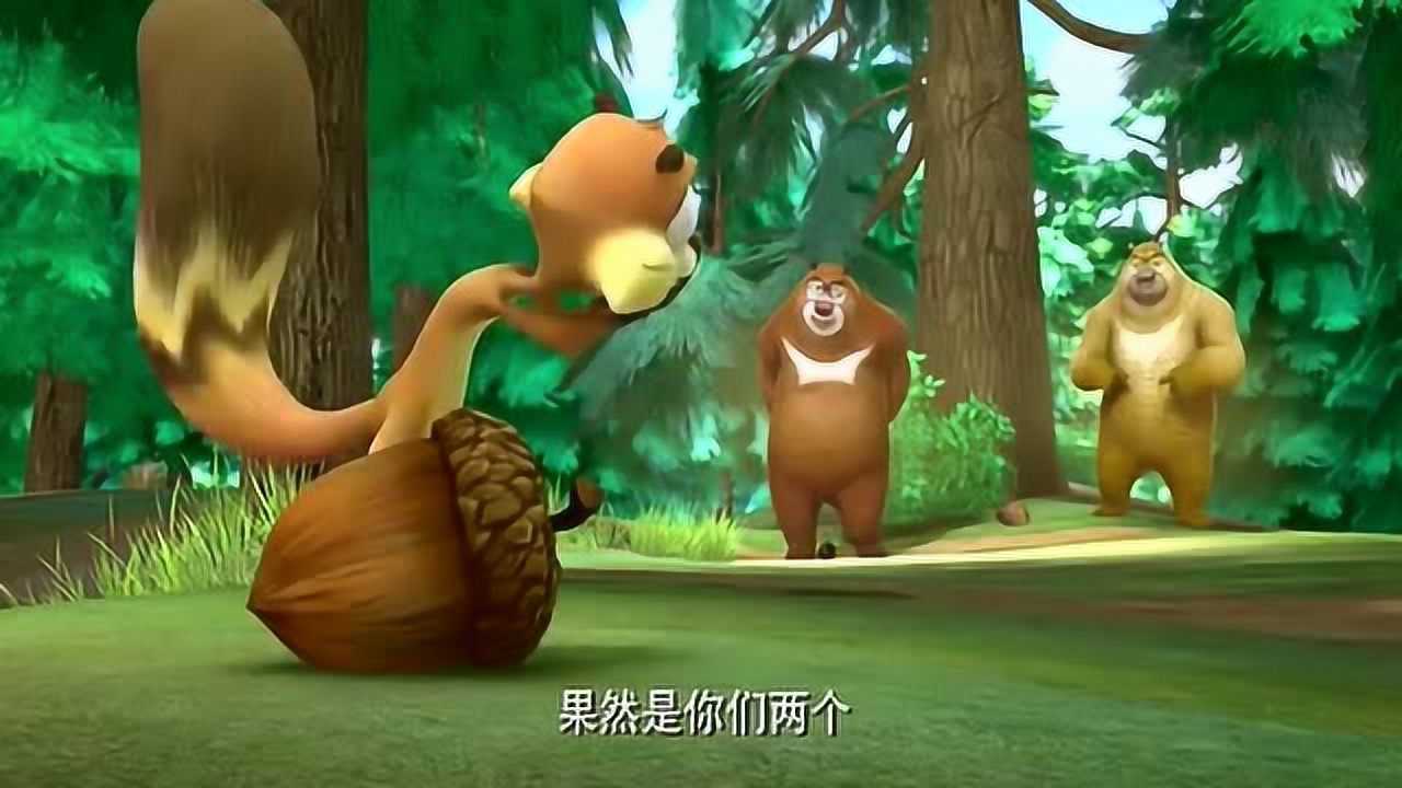 熊出没熊二放臭屁把小鸟都熏坠机了