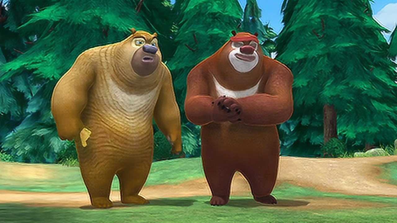 熊出没 熊大熊二联手对付假装木乃伊的光头强